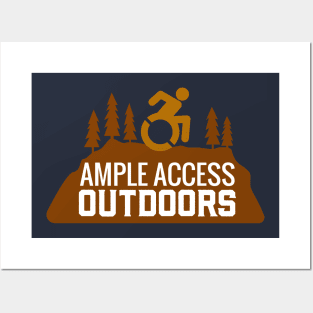 Ample Access Outdoors Trailblazer Logo Posters and Art